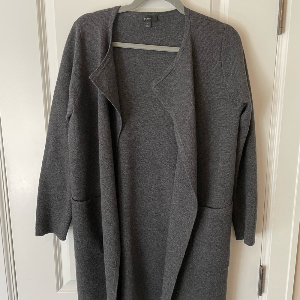 J. Crew Juliette collarless sweater-blazer. Size small.